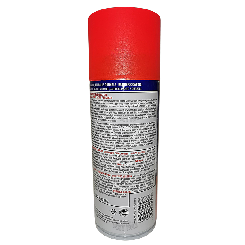 Genuine USA Made Plasti Dip 311g Aerosol HUGGER ORANGE